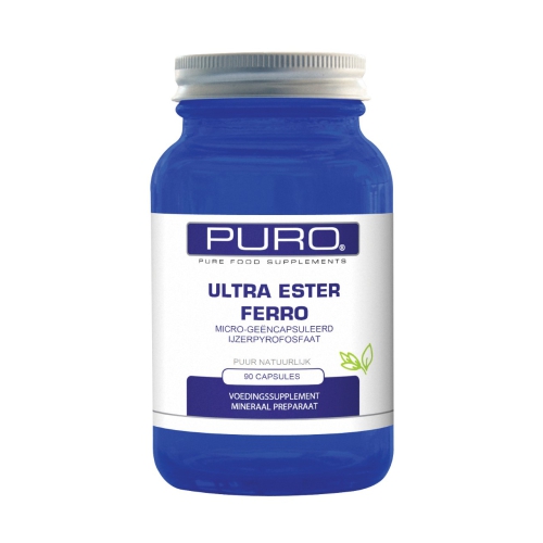 Puro Food Supplements Ultra Ester Ferro 90 Kapseln