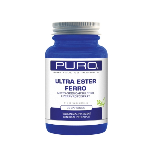 Puro Food Supplements Ultra Ester Ferro 30 Kapseln