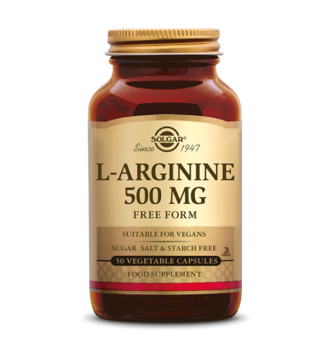 50 capsules Solgar L-Arginine 500 mg