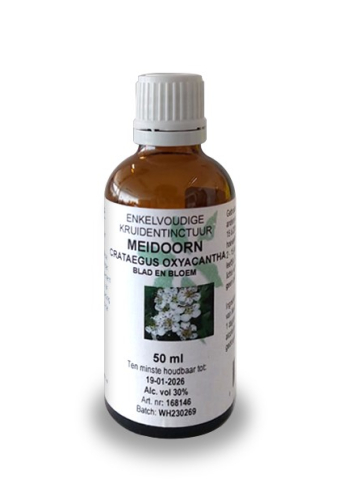 50 Ml De Cruydhof  Natura Sanat Crataegus Oxyacantha - Meidoorn Tinctuur