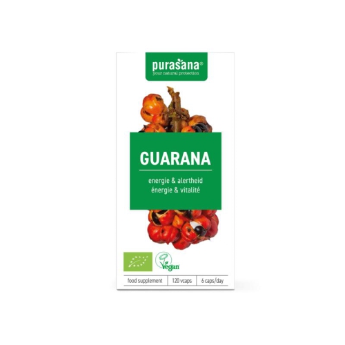 120 Kapseln Purasana Guarana Biologisch