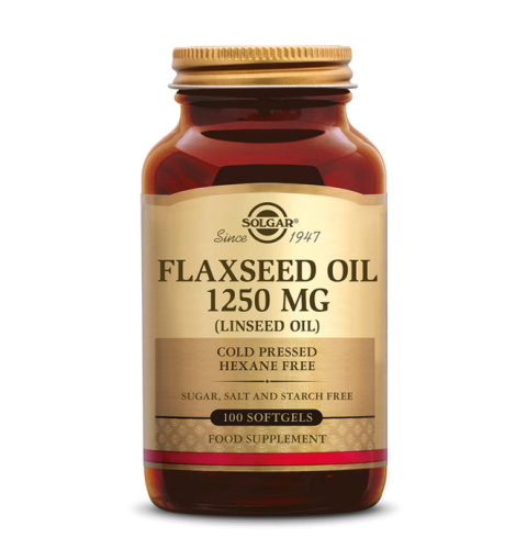 100 softgels Solgar Flaxseed Oil 1250 mg