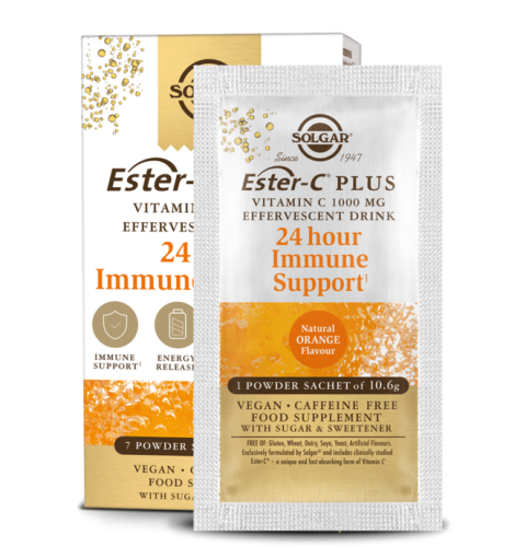 7 sachets Solgar Ester-C Plus Vitamine C 1000 mg Effervescent Drink