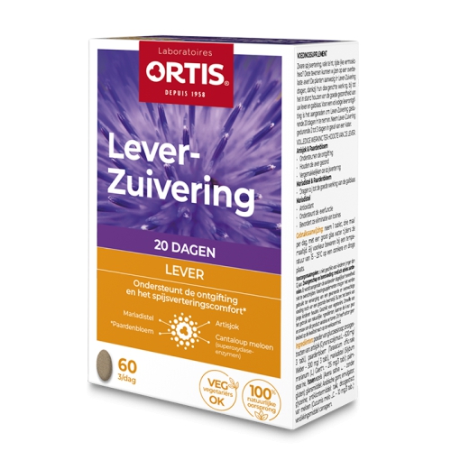 60 tabletten Ortis Lever-Zuivering