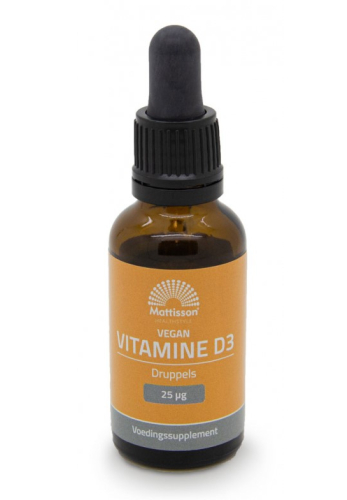 25 ml Mattisson Vitamine D3 25 mcg Vegan