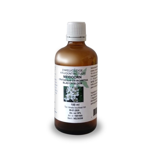 100 ml De Cruydhof / Natura Sanat Crataegus Oxyacantha - Meidoorn Tinctuur