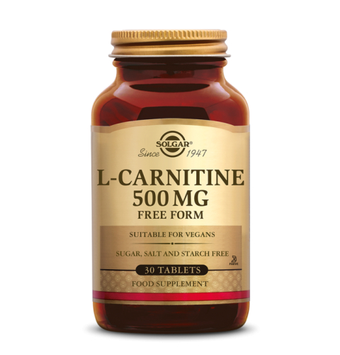 30 tablets Solgar L-Carnitine 500 mg
