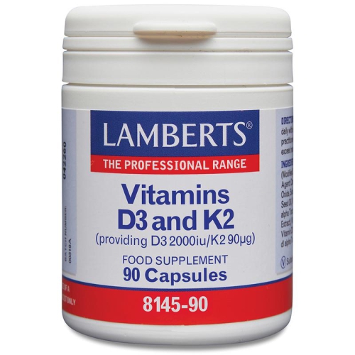 90 capsules Lamberts Vitamins D3 25 mcg en K2 90 mcg
