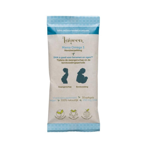 30 softgels Laveen Mama Omega 3 Vegan Navulverpakking