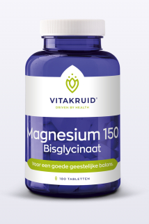 Vitakruid Magnesium 150 Bisglycinaat 180 Tabletten