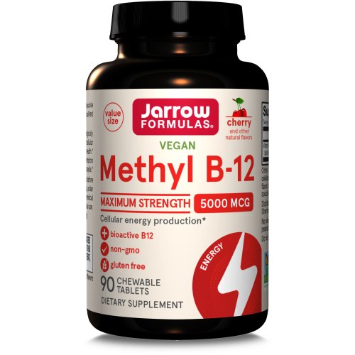 90 kauwtabletten Jarrow Formulas Methyl B-12 5000 mcg Cherry