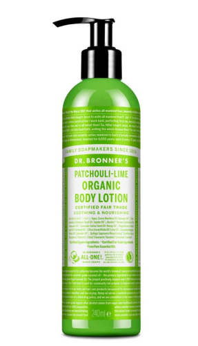 Dr. Bronner's Body Lotion Patchouli Lime Organic  240 Ml