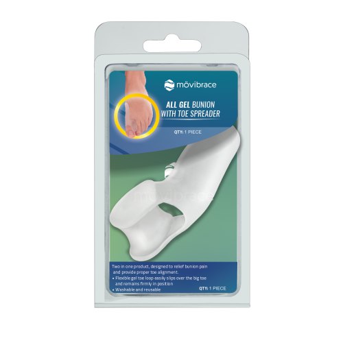 Mövibrace Hallus Valgus Beschermer & Teenspreider One Size 1 exemplaar