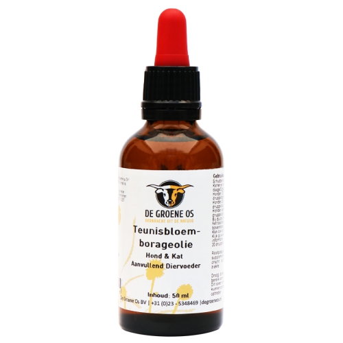 De Groene Os Veterinair Teunisbloemolie voor Hond en Kat