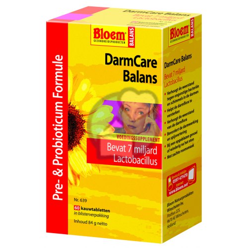 Bloem DarmCare Balans 60 chewable tablets