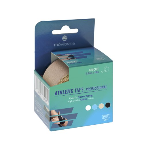 Mövibrace Sport Zelfklevend Tape Professional Beige 3.8 cm x 10 m 1 package
