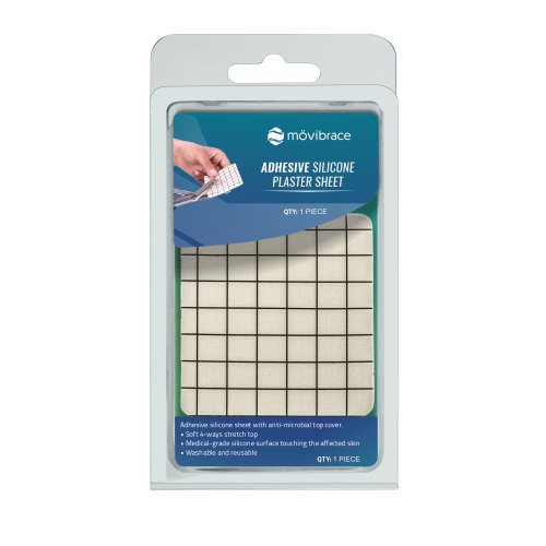 Mövibrace Zelfklevende Siliconen Pleister Vel 8 x 6,5 cm 1 packages