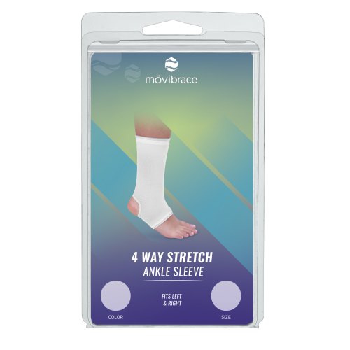 Mövibrace Enkel Bandage Wit Maat XL 1 package