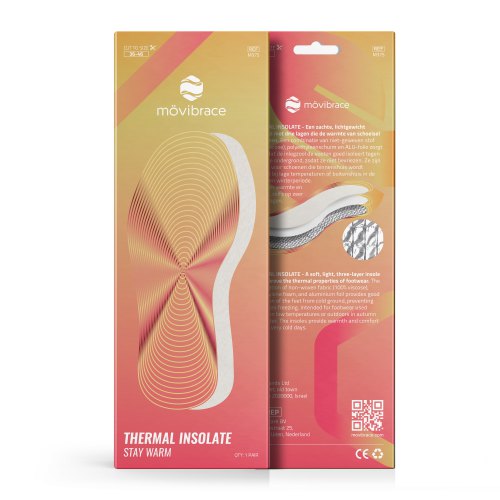 1 paar Mövibrace Thermo Inlegzolen One Size