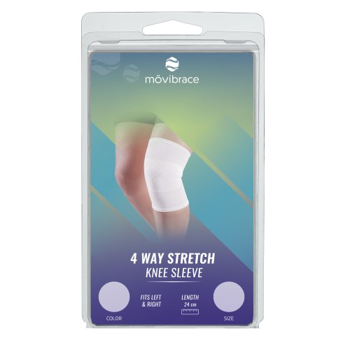 Mövibrace Knie Bandage Wit Maat XL 1 Stuck