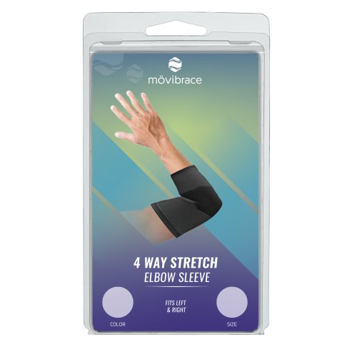 Mövibrace Elleboog Bandage Zwart Maat XL 1 Stuck