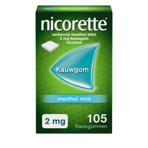 Nicorette Kauwgom Menthol Mint 2 mg