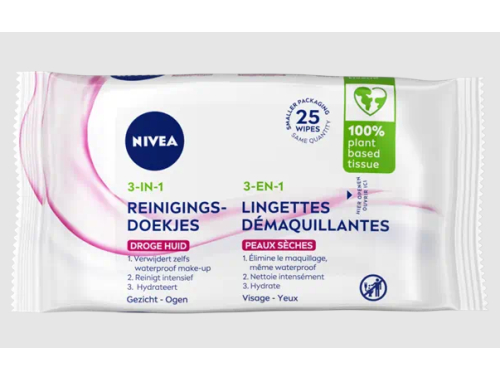Nivea 3-In-1 Zachte Reinigingsdoekjes