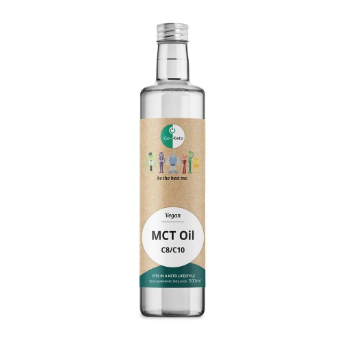 Go-Keto MCT Olie Keto Premium Kokos C8-C10 Vegan Biologisch 500 Ml