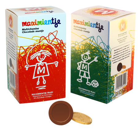 Maximientje Multivitamine Chocolade Muntje 30 Stücke