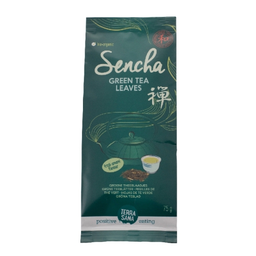 Terrasana Sencha Groene Theeblaadjes Biologisch 75 Gramm