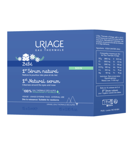 15 x 5 ml Uriage Baby 1st Natural Serum