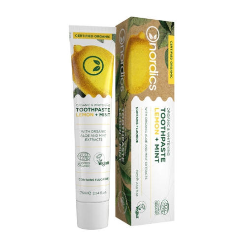 75 ml Nordics Oral Care Tandpasta Lemon Mint