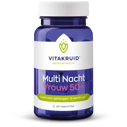30 Tabletten Vitakruid Multi Nacht Vrouw 50+