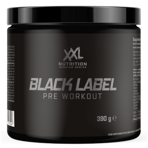 390 Gramm XXL Nutrition Black Label Pre Workout Raspberry