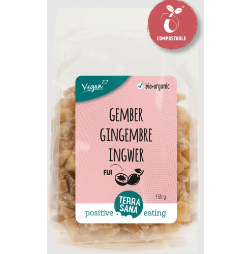 150 gram Terrasana Stemgemberstukjes Gedroogd Biologisch