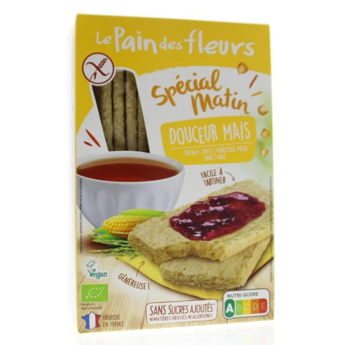 Le Pain des Fleurs Spécial Matin Mais Crackers Biologisch 230 gram