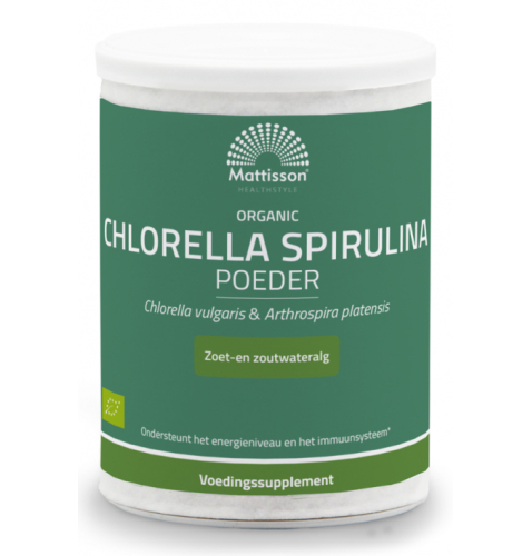 Mattisson Chlorella Spirulina Biologisch 125 Gramm