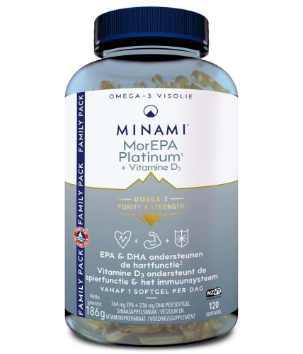 120 softgels Minami Nutrition MorEPA Platinum + Vitamine D3