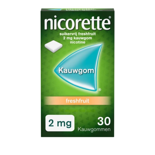 Nicorette Kauwgom 2 mg Freshfruit