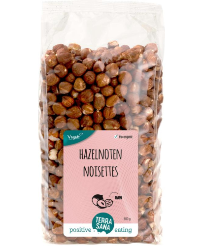 Terrasana Hazelnoten Ongeroosterd en Ongezouten Biologisch