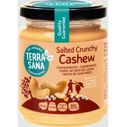Terrasana Cashewpasta Crunchy met Himalayazout Biologisch