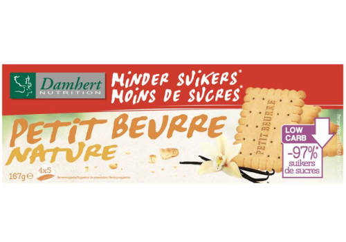 167 gram Damhert Minder Suikers Petit Beurre Nature