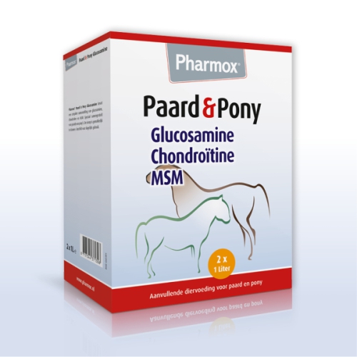 Pharmox Dr Horse Paard & Pony Glucosamine Chondroïtine MSM 2x 1000 Ml