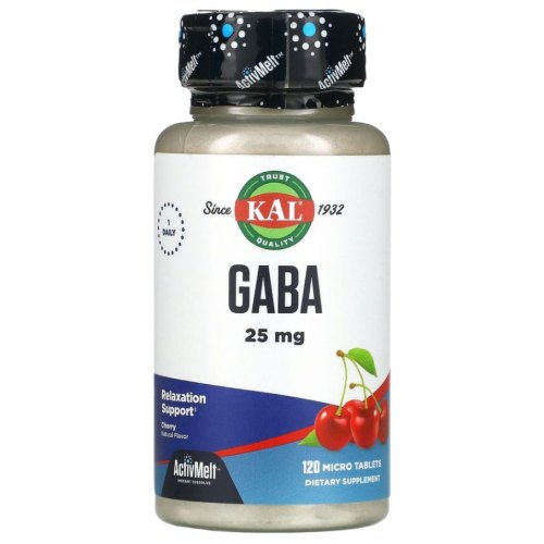 120 smelttabletjes KAL GABA 25 mg ActivMelt