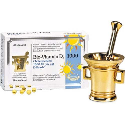 Bio-Vitamine D3 D-Pearls 25 mcg Pharma Nord 120 Kapseln