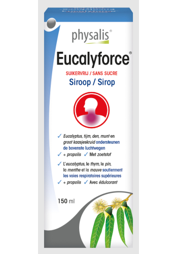 150 ml Physalis Eucalyforce Siroop Suikervrij