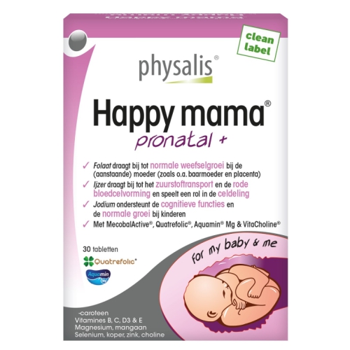30 tabletten Physalis Happy Mama Pronatal +