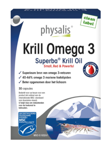 60 capsules Physalis Krill Omega 3