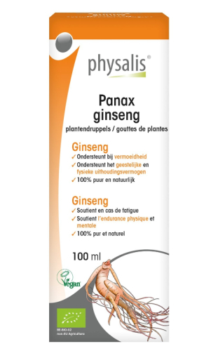 100 ml Physalis Panax Ginseng Biologisch