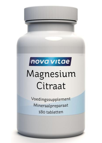 180 tabletten Nova Vitae Magnesium Citraat 200 mg